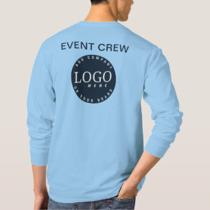 Add Your Company Logo and Website Staff Employee T-Shirt