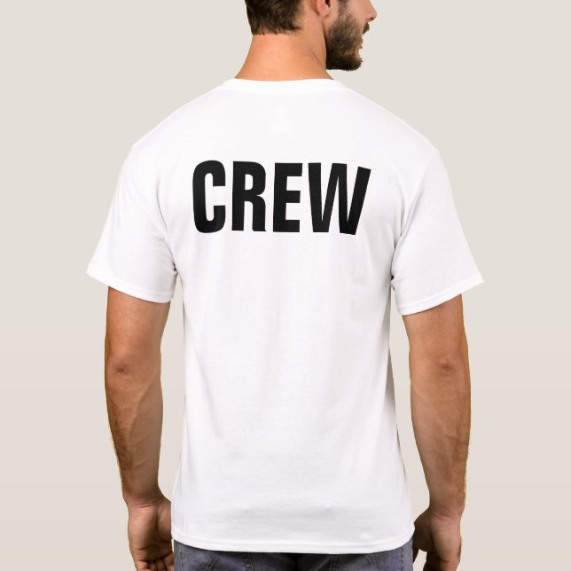 Add Your Company Logo Business Employees T-Shirt (Back)
