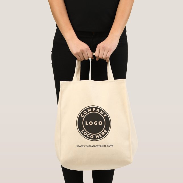 Add Your Company Logo Business Website Employee Tote Bag (Front (Product))