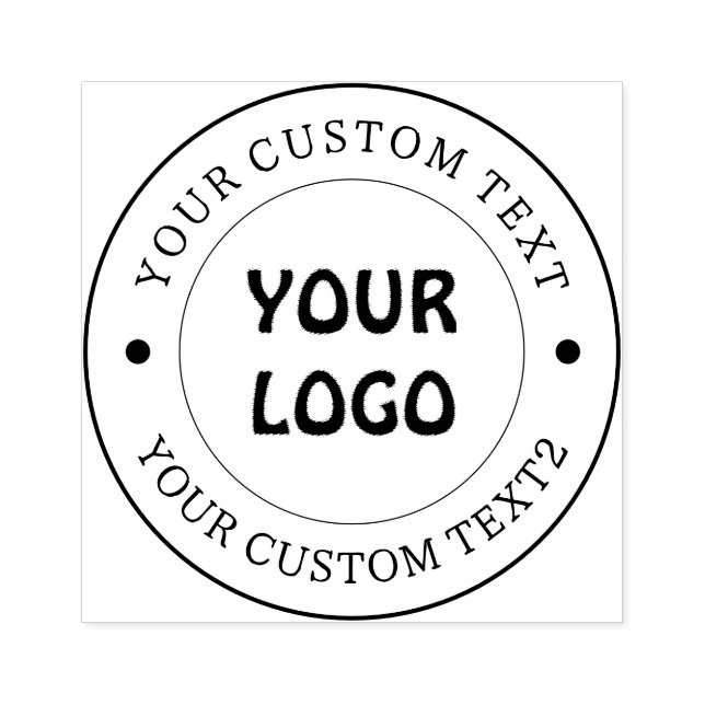 Add your company logo rubber stamp (Imprint)