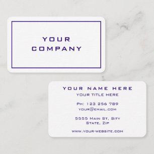 Add Your Company Modern Professional Elegant Your Business Card