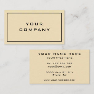 Add Your Company - Modern Professional Trendy Business Card