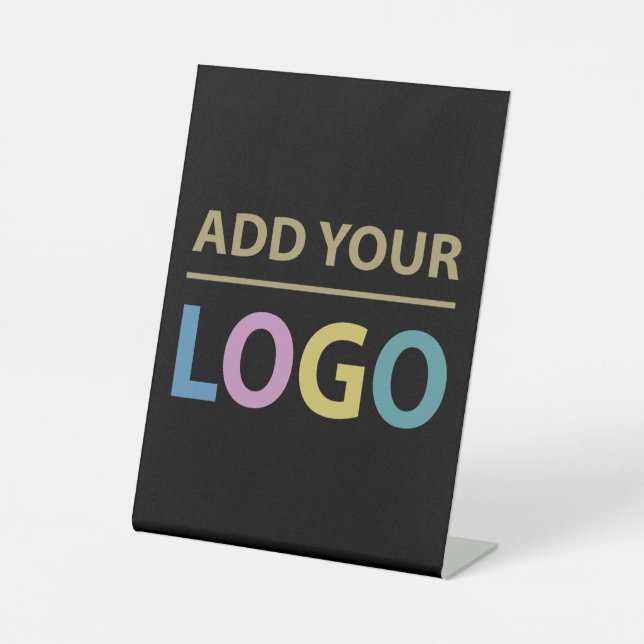 Add Your Custom Business Logo Pedestal Sign (Front)