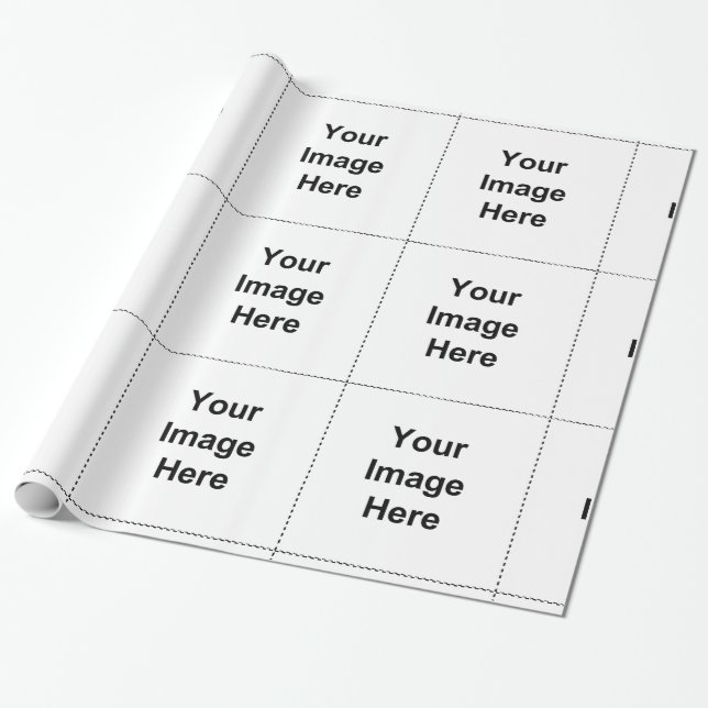 Add your Custom Image or text personalised Wrapping Paper (Unrolled)
