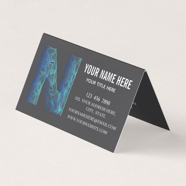 Add your custom logo circle professional black  business card (Front)