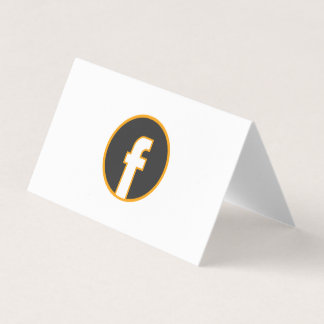 Add your custom logo circle professional white business card