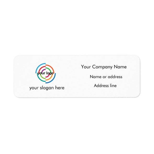 Add your Custom Logo custom address and slogan (Front)