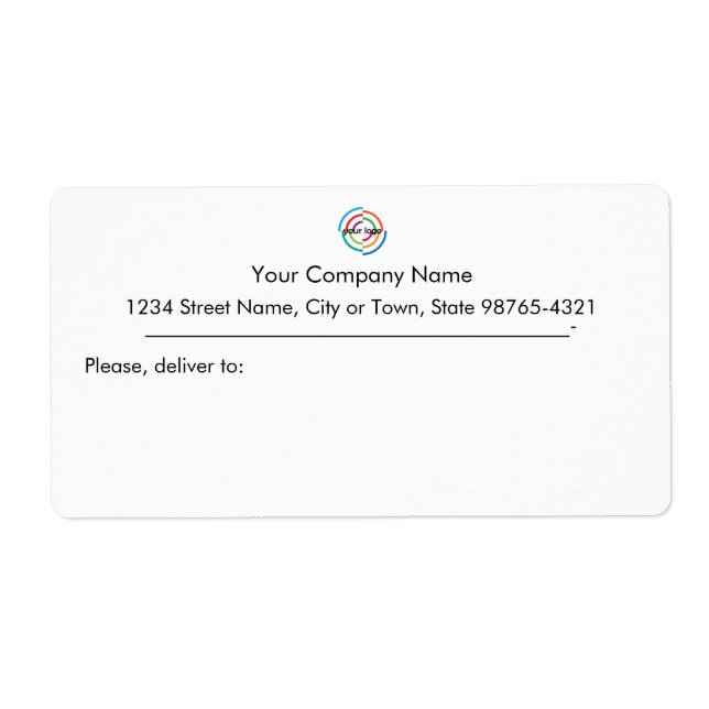 Add your Custom Logo custom Business address (Front)