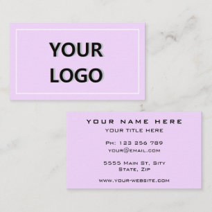 Add Your Custom Logo - Elegant Modern Professional Business Card