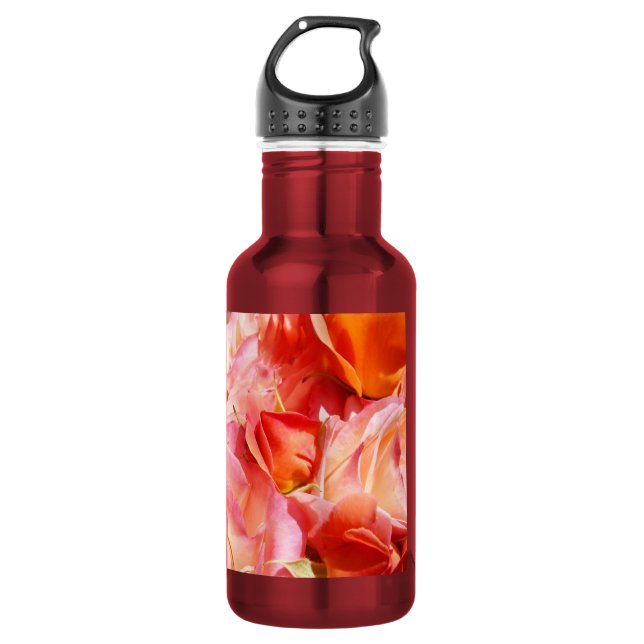 Add Your Custom Message Roses 532 Ml Water Bottle (Front)