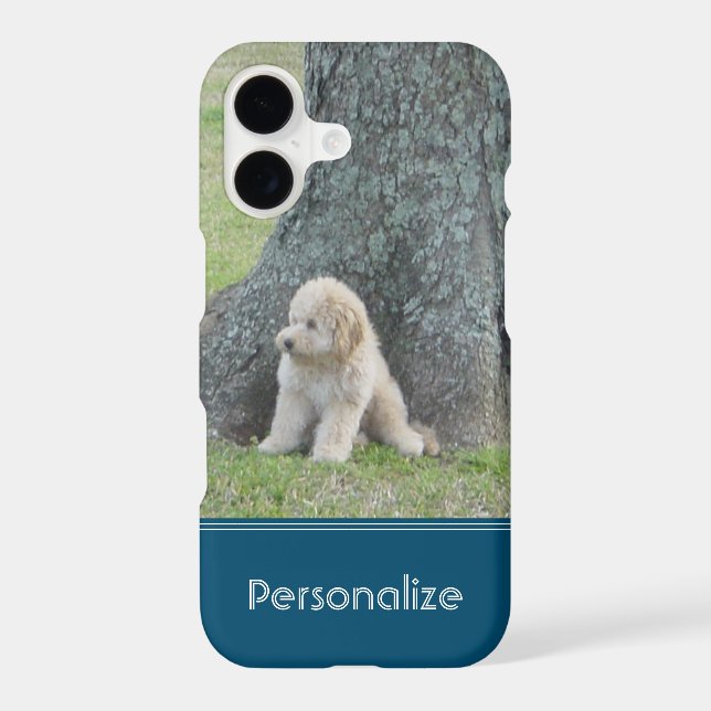 Add Your Custom Photo & Name or Text Turquoise (Back)