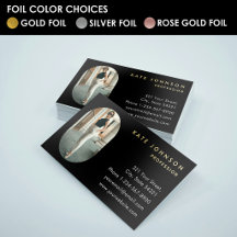 Add Your Custom Photo Professional Gold Foil Black