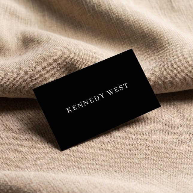 Add your custom professional black business card (Creator Uploaded)