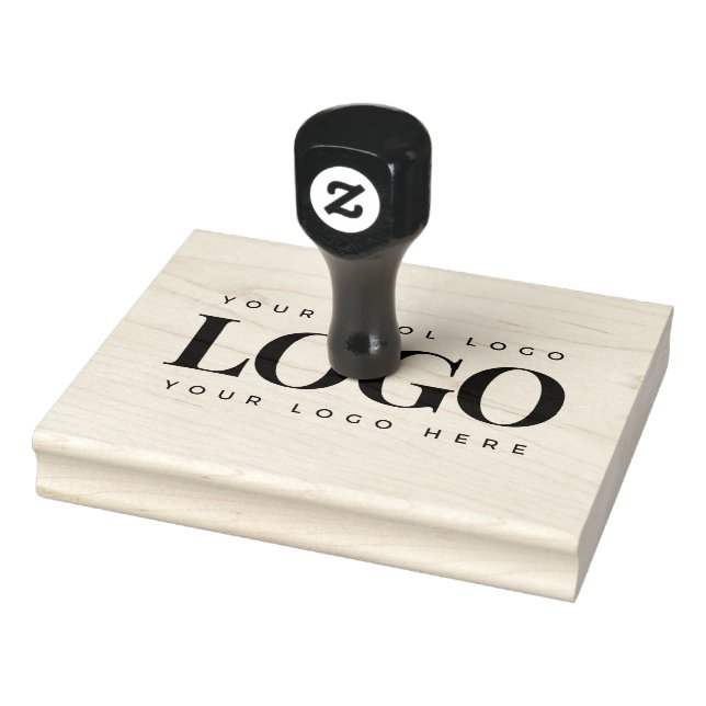 Add Your Custom Rectangle Logo Business Company Rubber Stamp (Stamp)