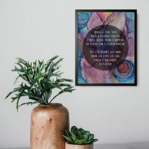 Add Your Custom Text Colourful Abstract Alcohol In Poster