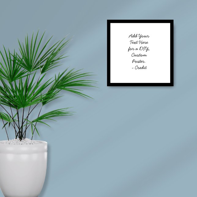 Add Your Custom Text Minimal Cursive Script DIY Poster (Creator Uploaded)