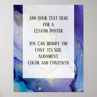 Add Your Custom Text Organic Abstract Alcohol Ink