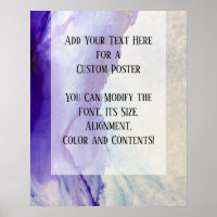 Add Your Custom Text Purple Abstract Alcohol Ink