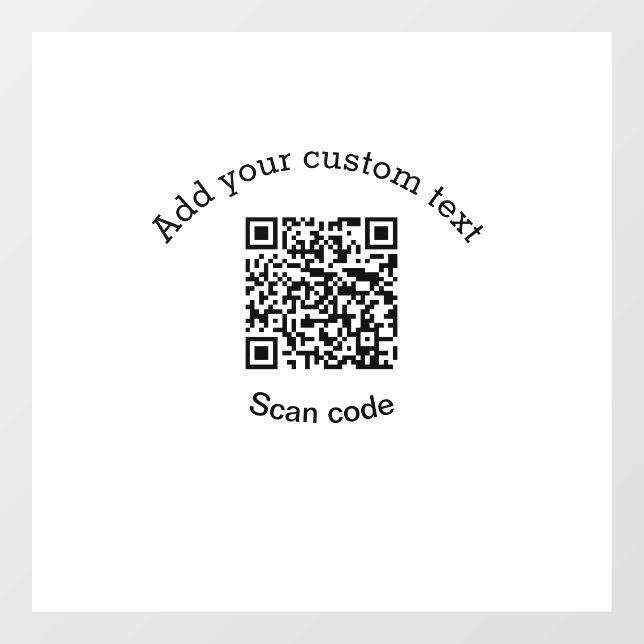 Add your custom text scan QR code business  (Sheet)