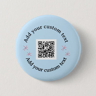 Add your custom text scan QR code business 6 Cm Round Badge