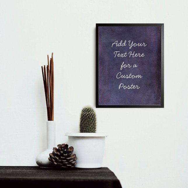 Add Your Custom Text Subtle Dark Purple Grunge Poster (Creator Uploaded)