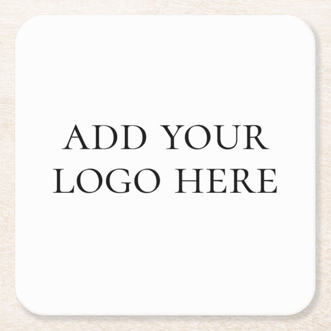 Add Your Design Custom Square Coasters (Front)