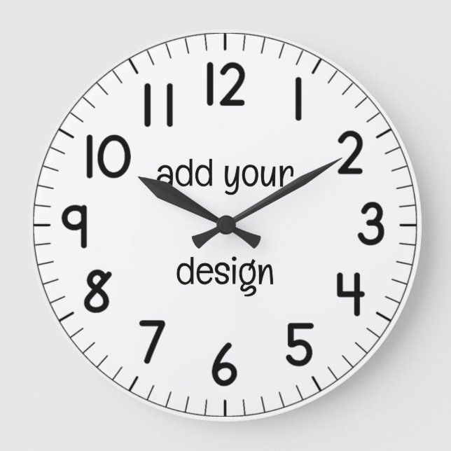 add your design large clock (Front)