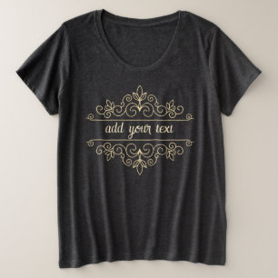 add your design plus size T-Shirt
