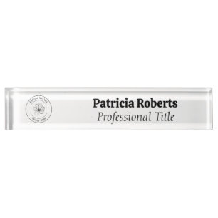 Add your details on this floral design nameplate