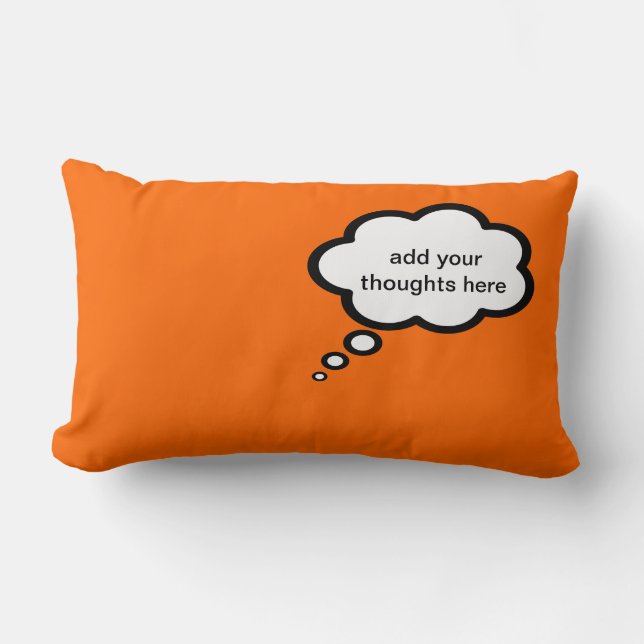 add your dreams cartoon bubble lumbar cushion (Front)
