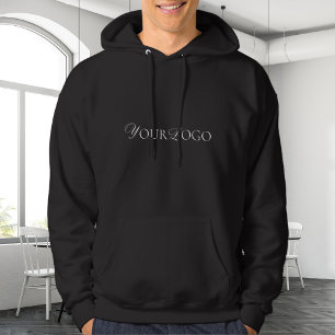 Add Your Elegant Business Logo Simple Minimalist Hoodie