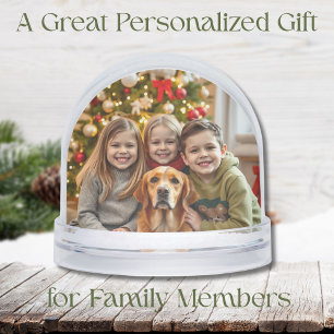 Add your Favorite Family Photos to this Christmas Snowglobe