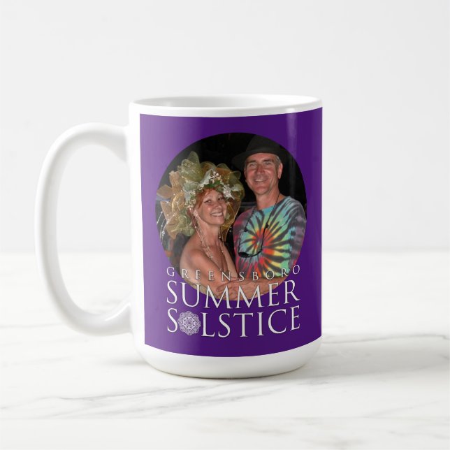 Add Your Favourite 2 Horizontal Festival Pics Larg Coffee Mug (Left)