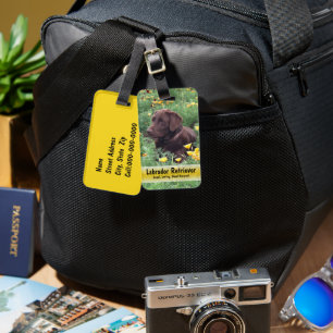 Add Your Favourite Custom Family or Pet Photo  Luggage Tag