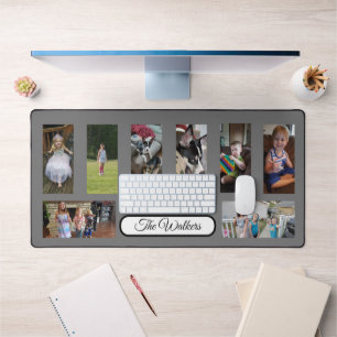 Add Your Favourite Family Photos to this  Desk Mat