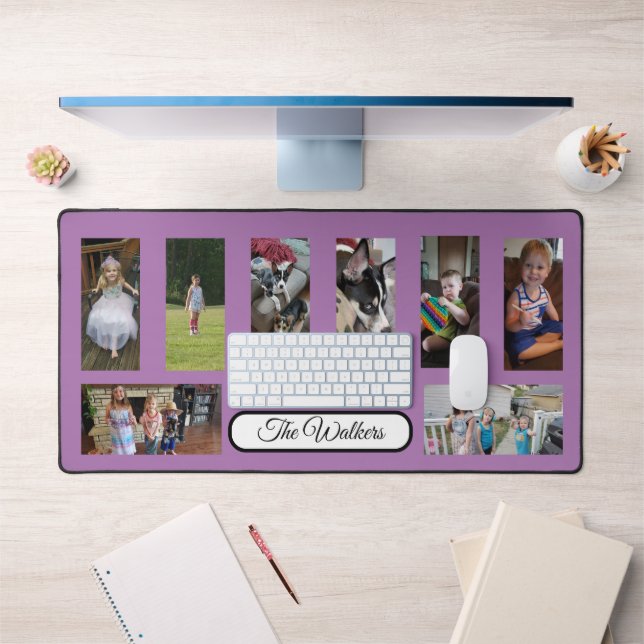 Add Your Favourite Family Photos to this  Desk Mat (Office 1)