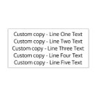 Add your favourite Text - Five Lines Sans Serif