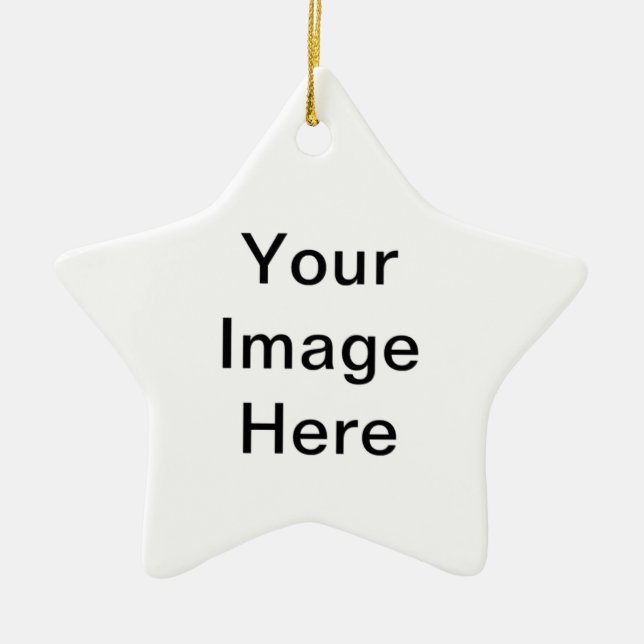 "Add Your Image" Arts4Charity Ceramic Tree Decoration (Front)