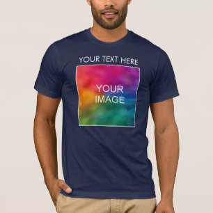 Add Your Image Logo Text Mens Bella Canvas T-Shirt