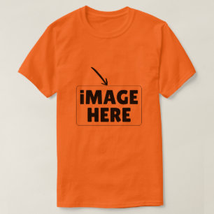 Add Your Image or Design Custom Orange  T-Shirt