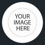 Add Your Image or Text Here Classic Round Sticker<br><div class="desc">Add Your Image or Text Here</div>