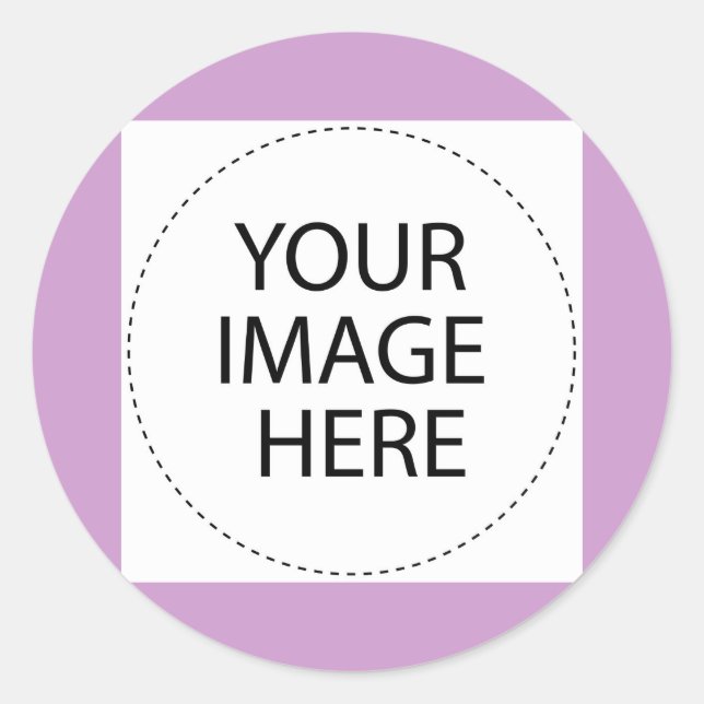 Add Your Image Or Text Here Classic Round Sticker (Front)