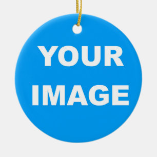 Add Your Image Photo Logo Ceramic Tree Decoration