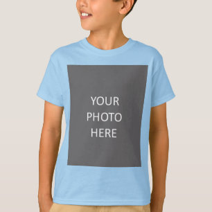 Add Your Image Photo Picture Logo Light Blue T-Shirt