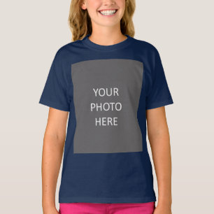 Add Your Image Photo Picture Logo Navy Blue T-Shirt