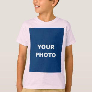 Add Your Image Photo Picture Logo Pale Pink T-Shirt