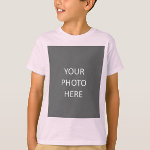 Add Your Image Photo Picture Logo Pale Pink T-Shirt