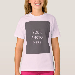 Add Your Image Photo Picture Logo Pale Pink T-Shirt