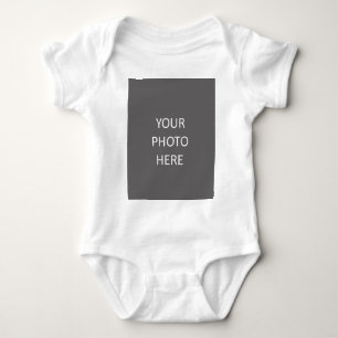 Add Your Image Photo Picture Logo White Baby Bodysuit