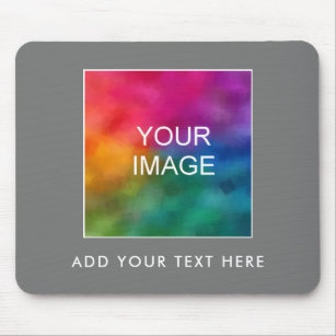 Add Your Image Photo Text Business Logo Template Mouse Pad